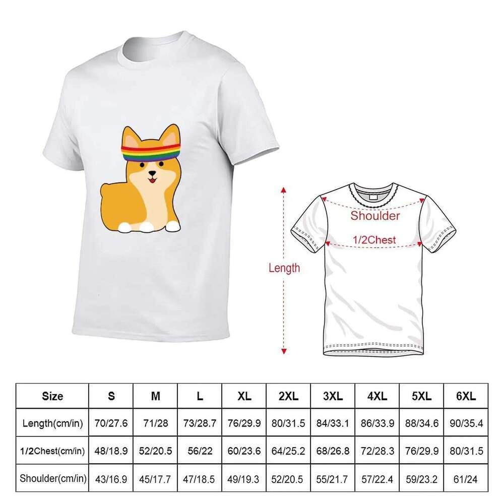 T-Shirt shirt graphic cotton shirts Corgi t man LGBTQ for C260228 - view 3