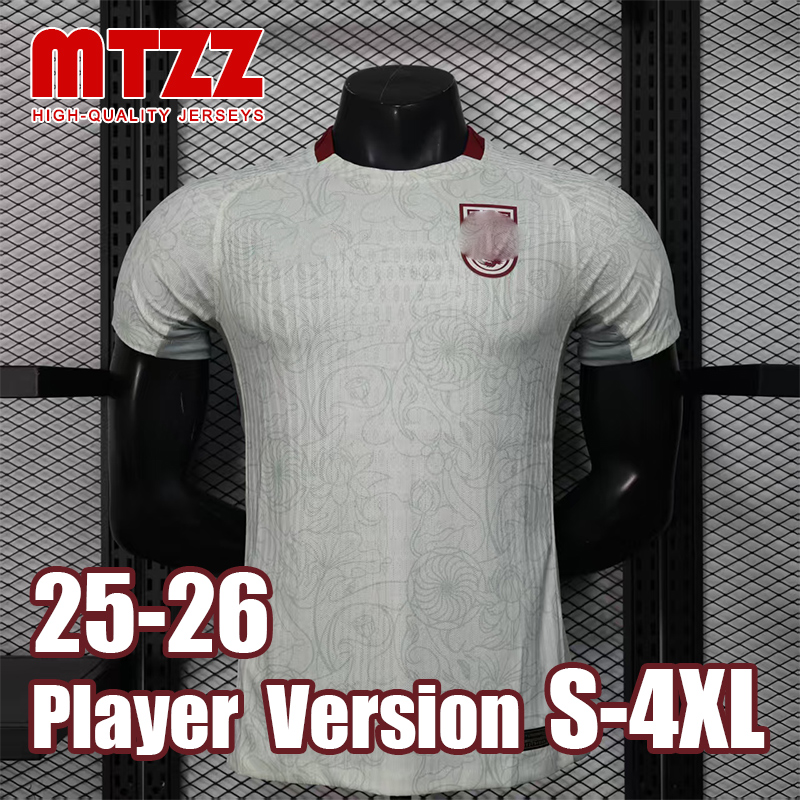 4XL XXXL MTZZ 25 26 China Soccer Jersey Home Away GK Goalkeeper Pre Match Training Mens Jerseys Uniform Football Shirt 2025 2026 Player Version