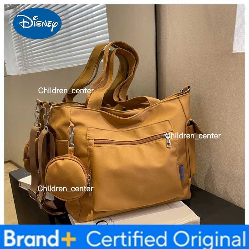 Disney Winnie the Pooh Oxford Canvas Composite Shoulder Bag Versatile Lazy Style Crossbody Bag Large Capacity Commuter Tote Bag H260228