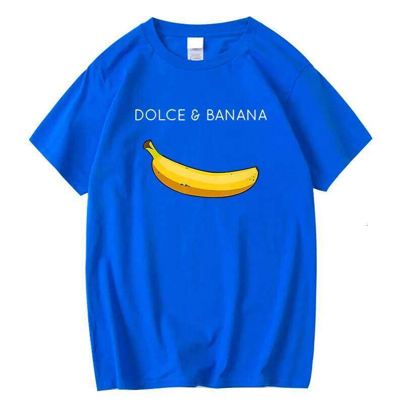 Summer Men's High Quality 100% Cotton Funny Banana Printing Casual Loose O-neck Men Short Sleeve T-shirt Male Tees Tops C260228 - view 4