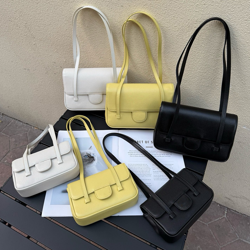 Designer woman shoulder bag 26P Preppy Coco underarm purse High quality caviar leather bag black handbag Luxury Bag small and square bag