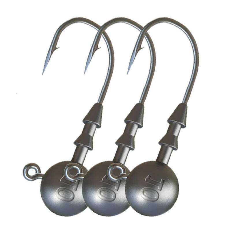 Strong Jig Hook for Fishing, Hard Bait, Soft Worm Jig, Big Head Hook, 4X, 2G, 3.5G, 5G, 7g, 10g, 14g Z260228