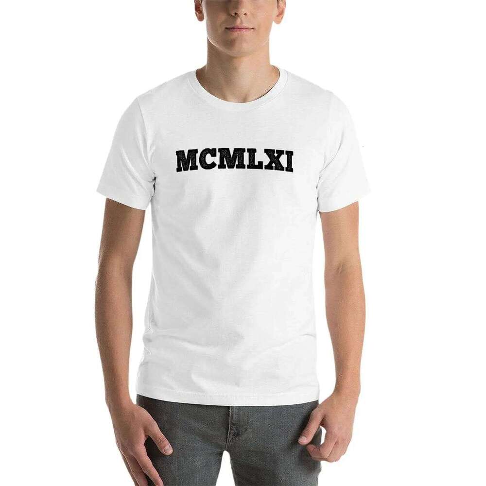 1961 Roman Numerals high quality shirts 100% man t shirt cotton T-Shirt C260228 - view 5