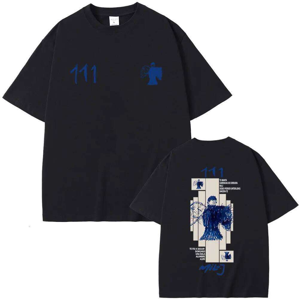 Rapper Milo J 111 Album Graphic T-shirt Men Women Hip Hop Fashion Pop Music T Shirts Male Casual Vintage Oversized Streetwear C260228 - view 4