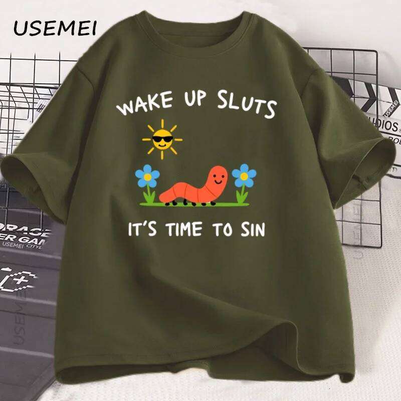 Funny Animal T Shirt Meme Tee Casaul Cotton Short Sleeve Graphic Tshirts Unhinged Humor Top Man Clothing Streetwear C260228 - view 5