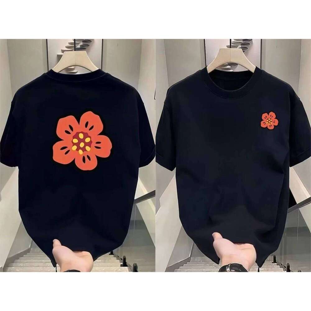 2025 Cartoon Flower T-Shirt Men Women Cotton Tees Short Sleeve Luxury Brand Streetwear Oversized Tops Men's T-shirt C260228 - view 7