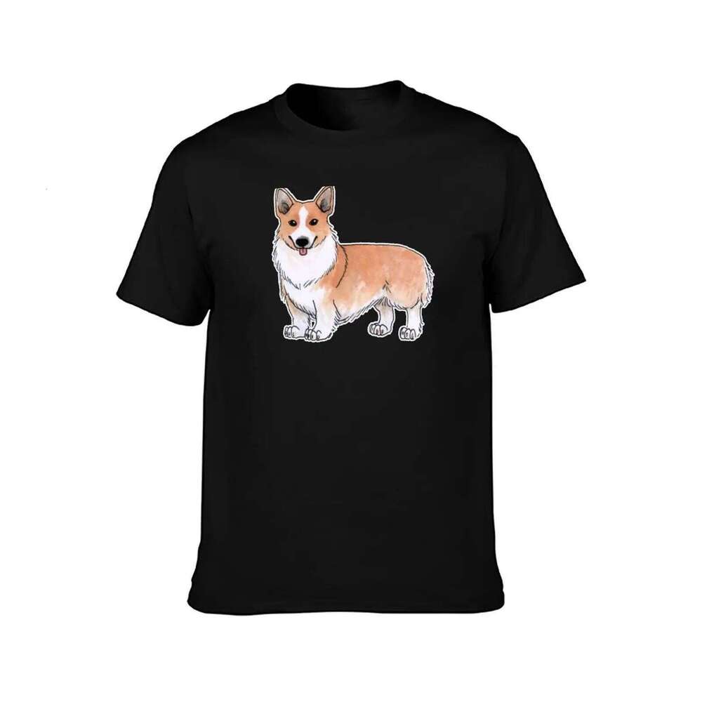 Corgi Pembroke t T-Shirt package shirt dog man Welsh black t-shirt for cotton plain high quality C260228 - view 3