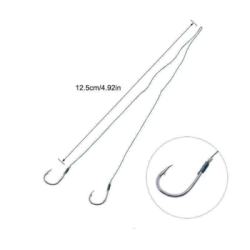 50PCS Small Size With PE Line 3#-8# Pre Tied Hooks String Sub-line Hook for Carp Fishing Z260228