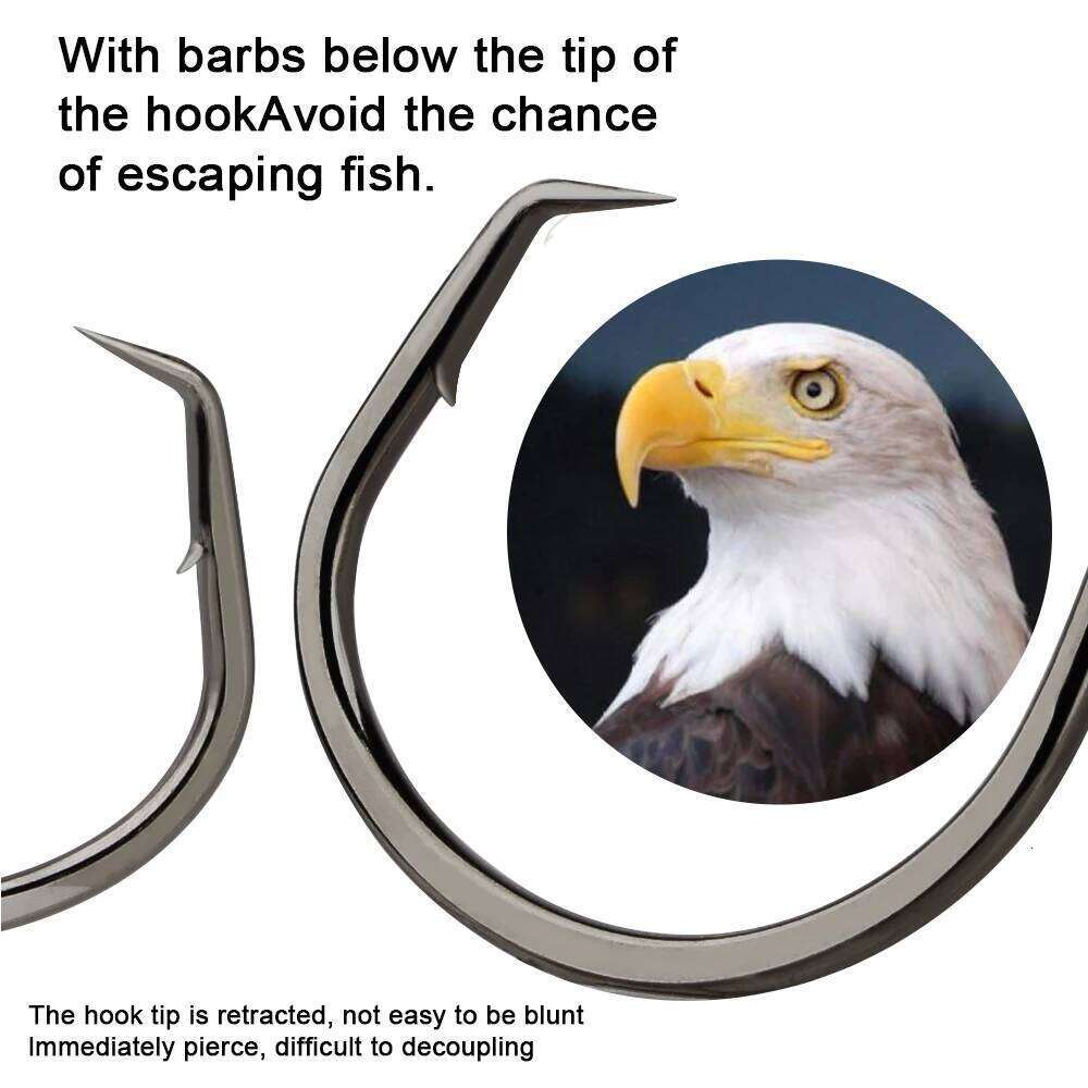 FTK 1/0#-8/0#25PCS 1#-4#50PCS Octopus Circle Hook Carbon Chemically Sharpened Tackle Fishing Hooks Z260228