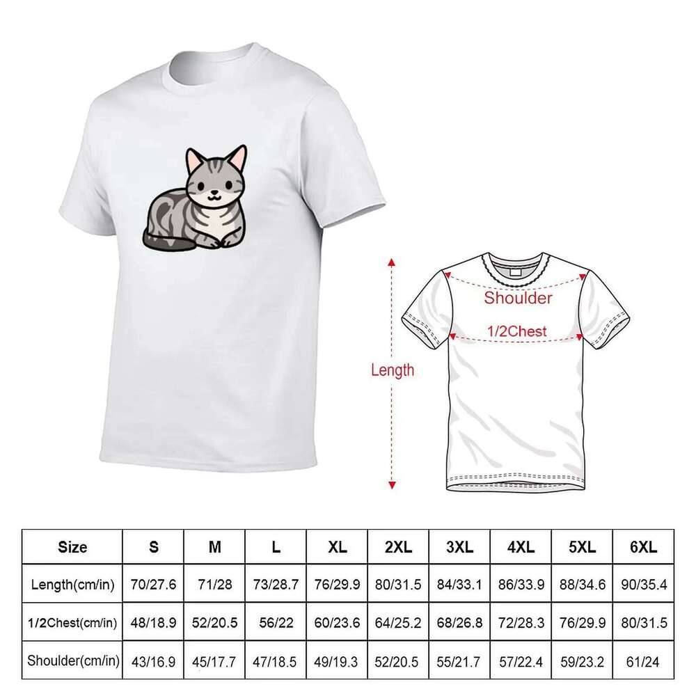 Cat graphic shirt Shorthair T-Shirt man American shirts t C260228 - view 3
