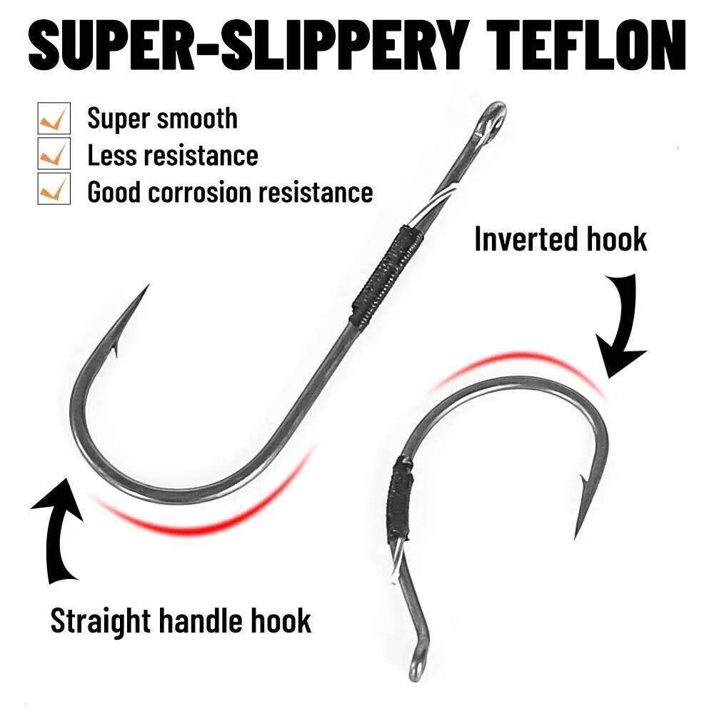 ZUKIBO10pcs Offset Jig Head Straight Handle Obstacle High Carbon Steel Puncture Soft Bait Hook Bass Fishing Tool Z260228