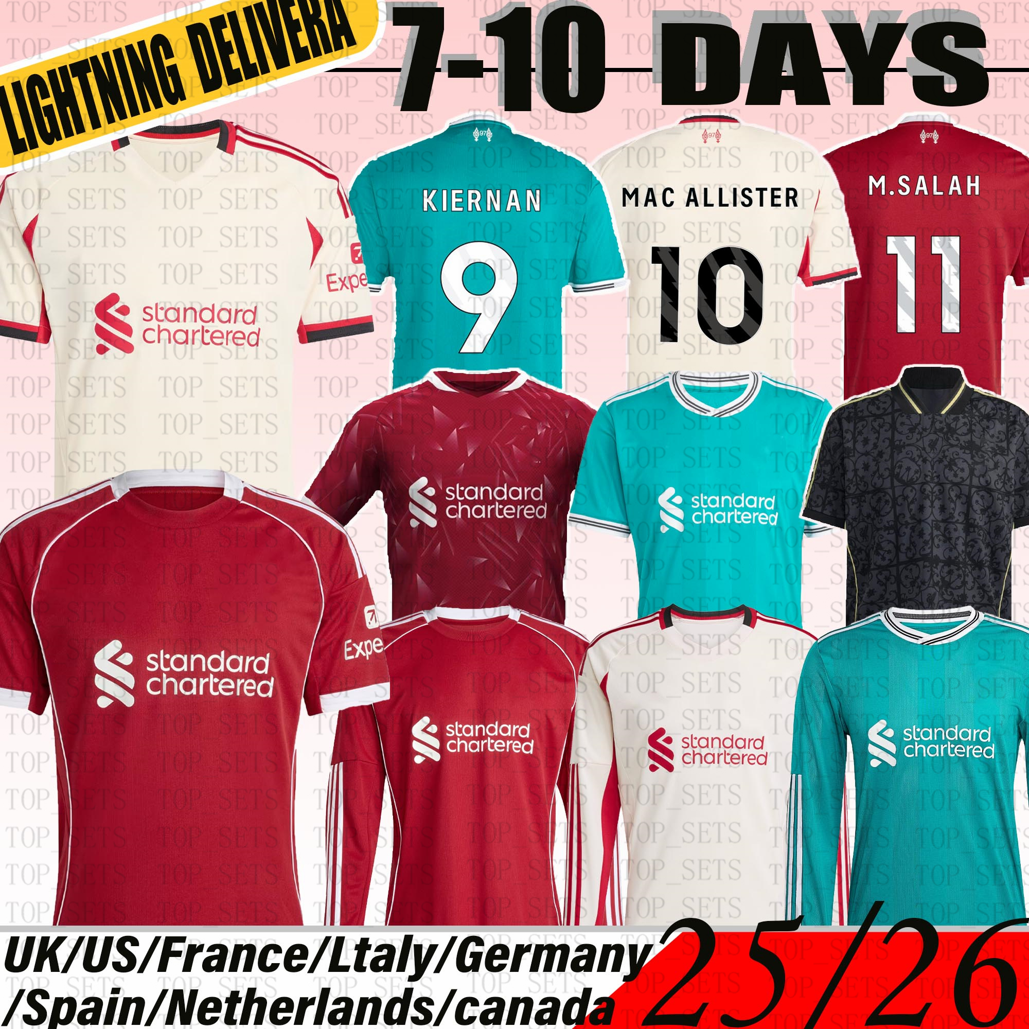 liverpool 25 26 27 Mohamed Salah ISAK wirtz Ekitike SZOBOSZLAI football kits MAC ALLISTER VIRGIL GAKPO Kerkez Frimpong long sleeves Soccer Jerseys