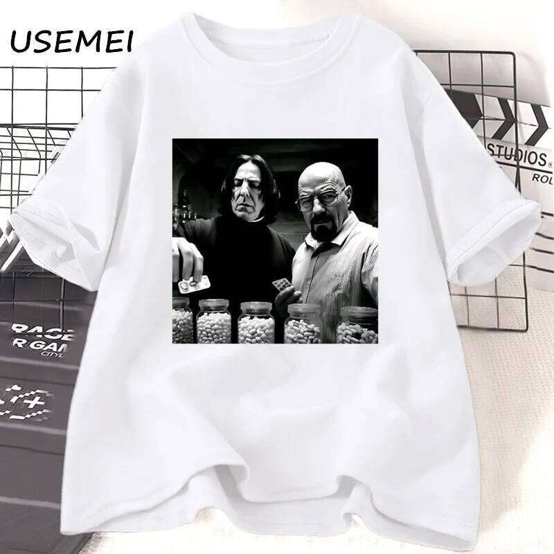 Vintage Walter in Lab Men Breaking Bad T-Shirt Funny Graphic T Shirts Unisex Cotton Short Sleeve Tee Shirt Streetwear C260228 - view 3