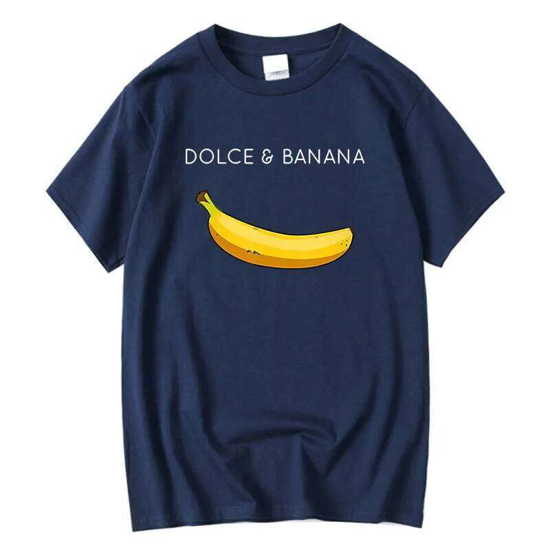Summer Men's High Quality 100% Cotton Funny Banana Printing Casual Loose O-neck Men Short Sleeve T-shirt Male Tees Tops C260228 - view 3