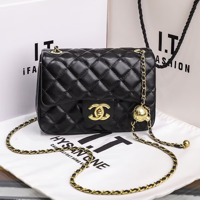 New Arrived Designer Handbag Shouder Mini Chain Bag Cutch Fap Totes Bags Waet Check Veour Thread Purse Doube Letters Soid Hasp Waist Square Stripes Women bag AA8878