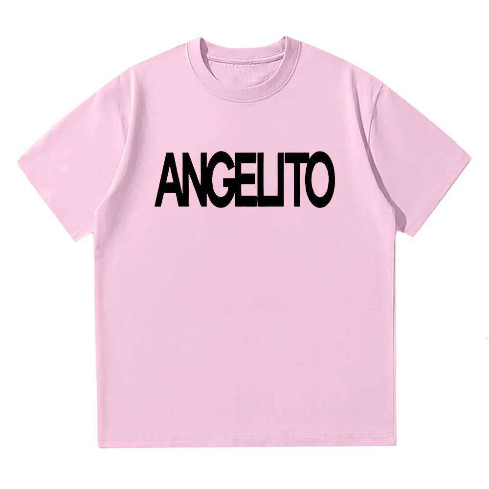 Angelito Tee Rapper Bad Gyal Hip Hop T Shrit Trendy Women's Short Sleeves Tops Harajuku Cotton Men's Casual Y2K Clothes C260228 - view 7