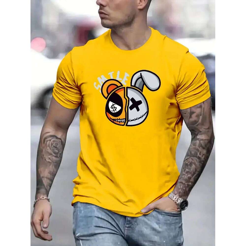 T-shirt,Graphic Tee Men's Summer Clothes,Men's Outfits Graphic Shirts Men Clothing Harajuku Oversized T Shirt C260228 - view 4