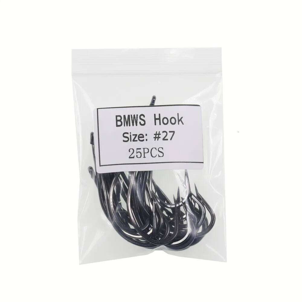 Bimoo Multiple Sizes High Carbon Steel Catfish Hook Saltwater Bait Barbed Carp Fishing Needles Jig Hooks Black Nickel 50/25PCS Z260228