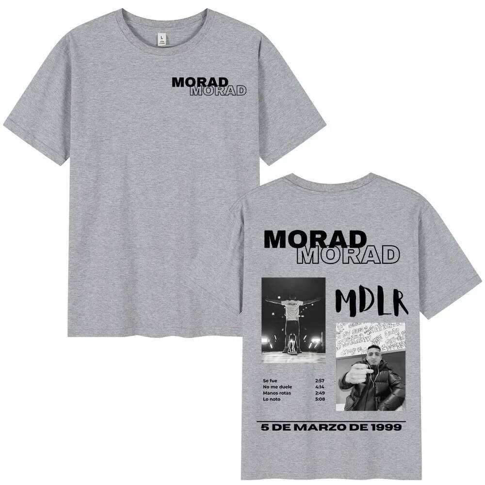 Rapper Morad MDLR Tour Album T Men's Women High Quality Cotton Tee Shirt Fashion Hip Hop Short Sleeve T-shirts Streetwear C260228 - view 7