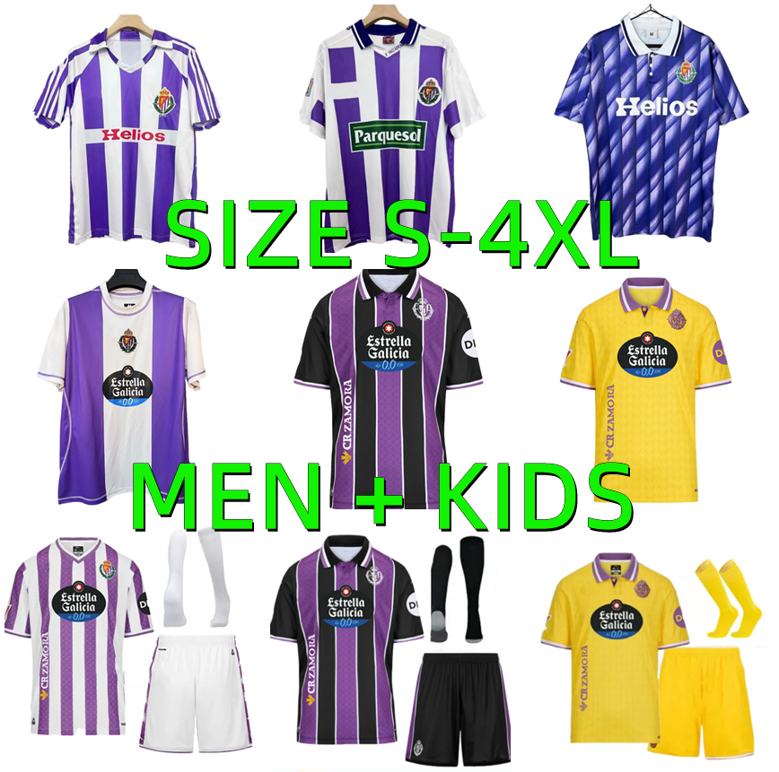 25 26 Real Valladolid Soccer Jerseys 1984 1992 1993 1995 1996 Retro LATASA MARCOS ANDRE PETER SERGIO LEON WEISSMAN PLANO SERRANO 2025 2026 Football Shirts Men kids kit