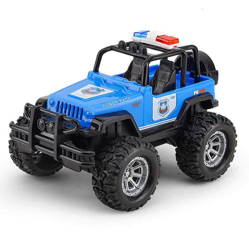 Large-sized police car toy with low inertia car for children, car model simulation for boys, police car toy for kids, off-road vehicle gift X250203