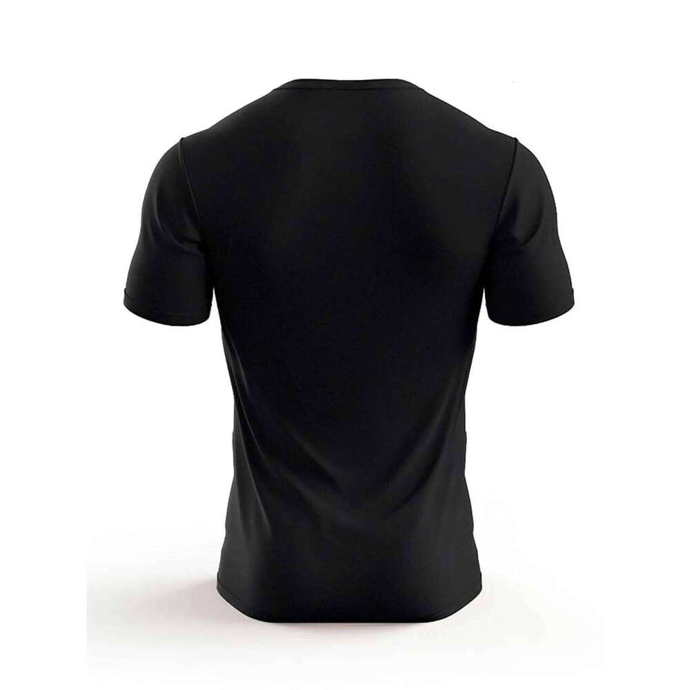 Men's summer 100 cotton fashionable casual loose plus size reflection fishing printed round neck short sleeved T-shirt top C260228 - view 6