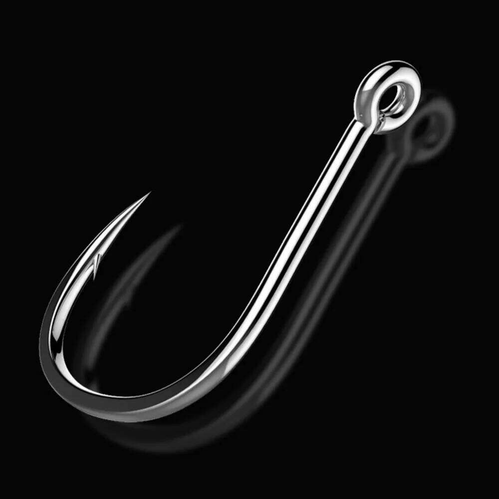 50 PCS/lot High Carbon Steel Hooks Efficient Barbed Fishing Hook cabezas plomadas pesca anzuelos plomados 3#-15# Z260228