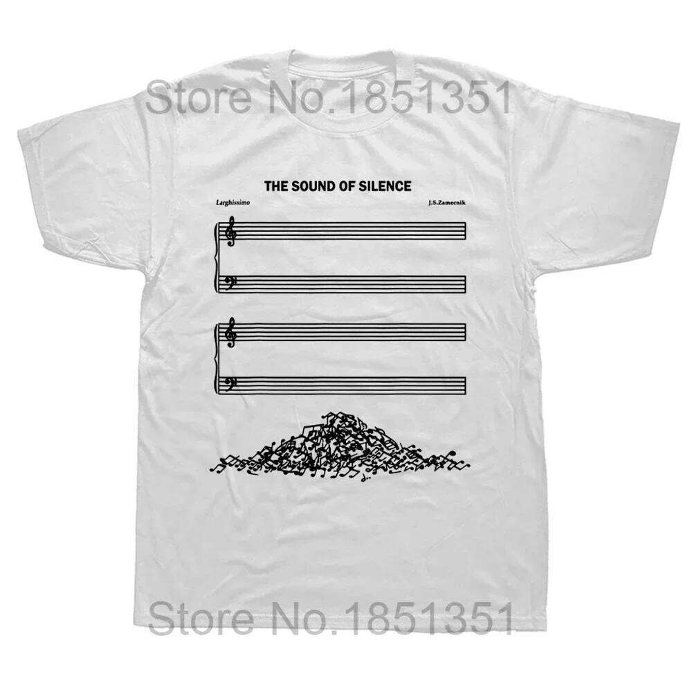 Funny The Sound Of Silence Music Lover T Shirts Graphic Streetwear Short Sleeve Birthday Gifts Summer Style T-shirt Men C260228 - view 3