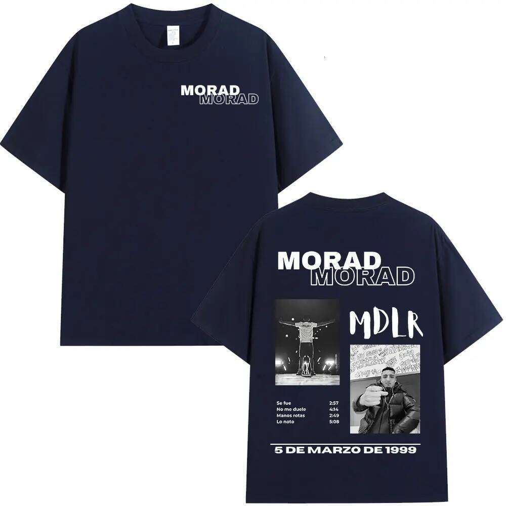 Rapper Morad MDLR Tour Album T Men's Women High Quality Cotton Tee Shirt Fashion Hip Hop Short Sleeve T-shirts Streetwear C260228 - view 3