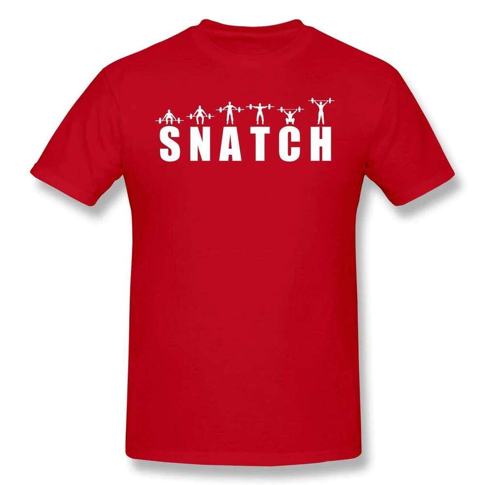 Snatch EssentialAnime Clothes Design Bodybuilding Pumping GYM Muscle Training Crossfit 100% Cotton Men T-Shirt Crew Neck Tops C260228 - view 5