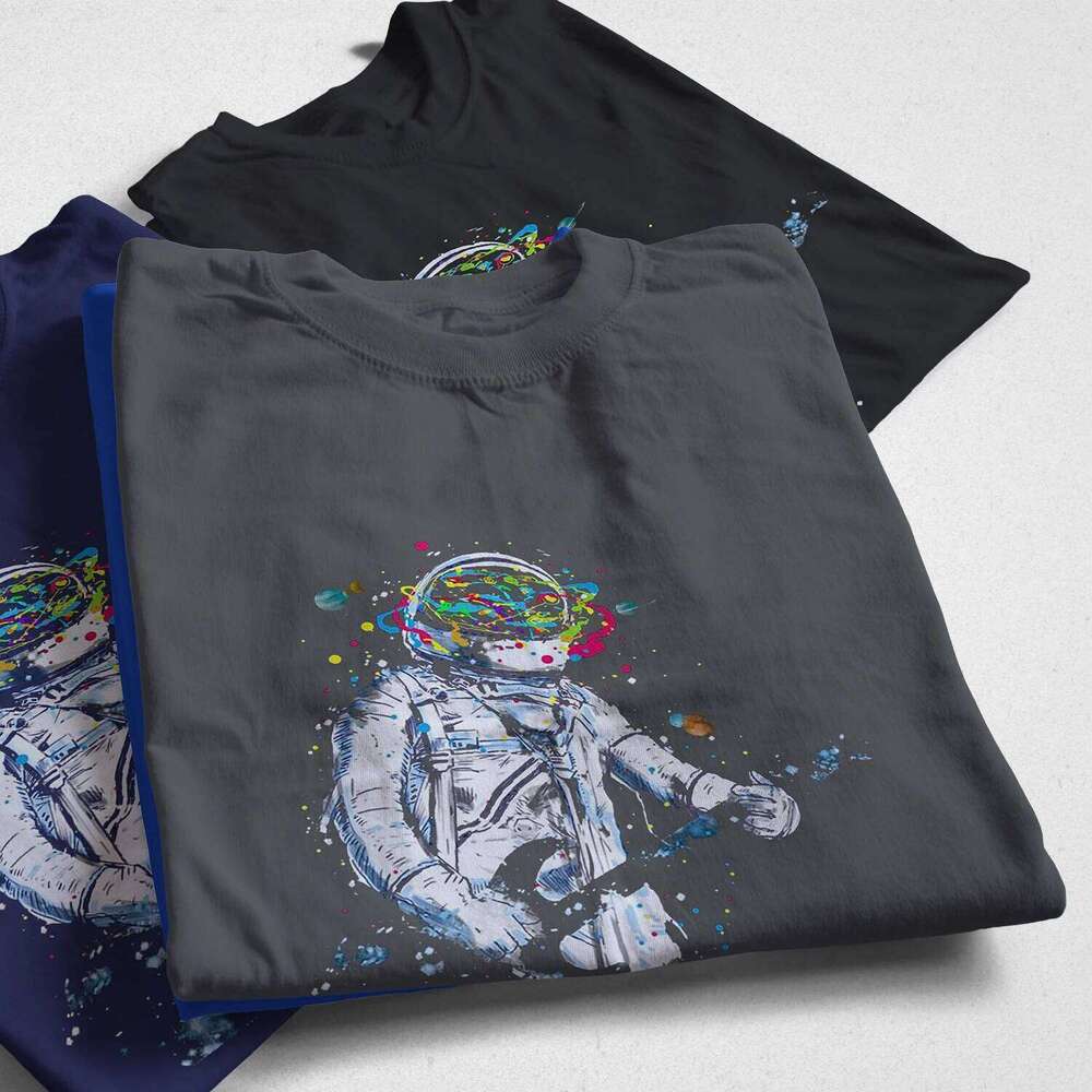 COOLMIND 100% Cotton Top Quality Print T Shirt Casual Space Pring Loose Cool Tshirt Men Tee Shirts Tops C260228 - view 3