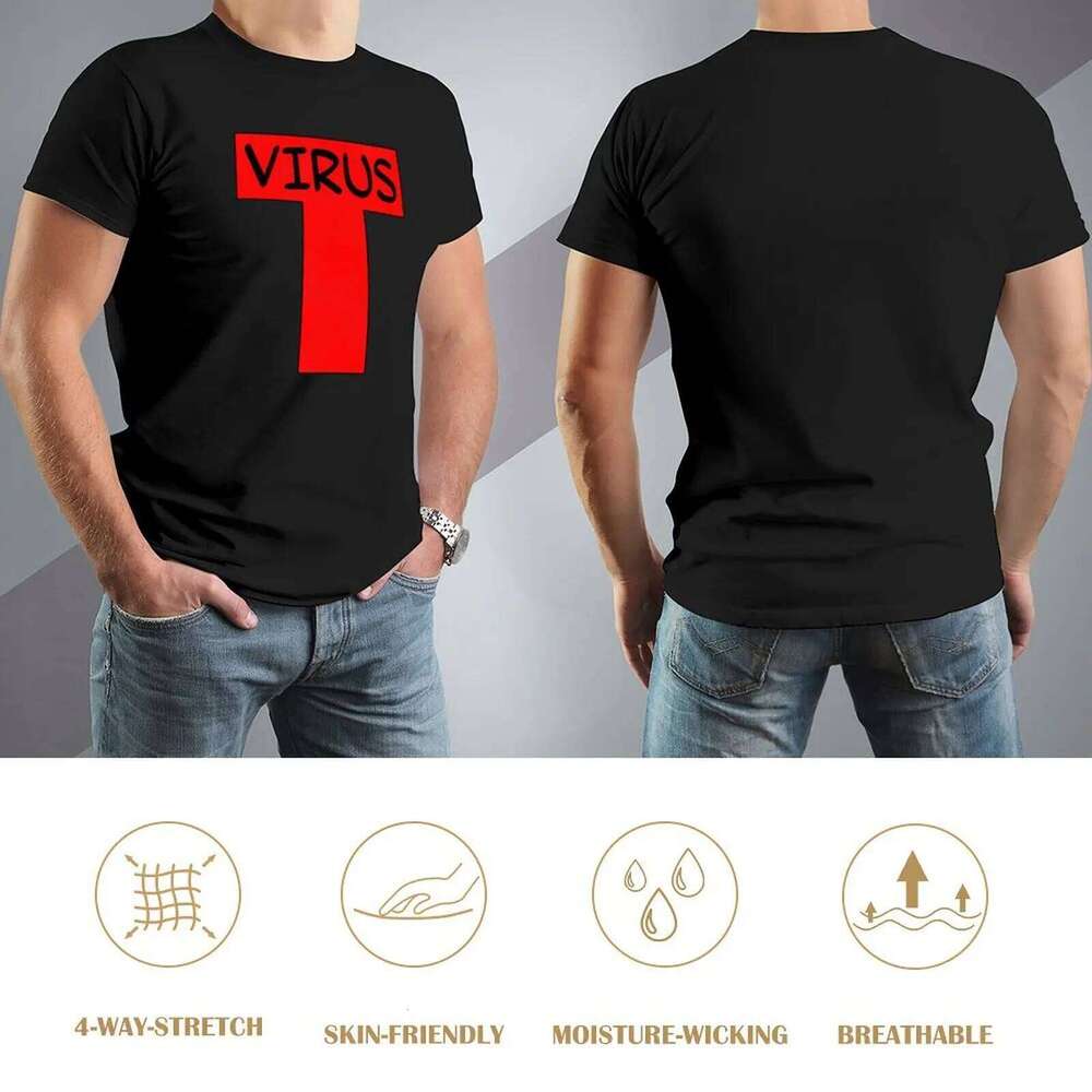 Gorillaz Virus T T-Shirt street wear vintage anime shirt kawaii clothes compression men C260228 - view 5