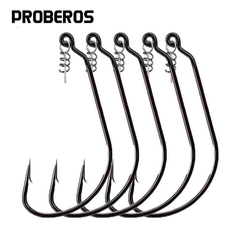 10Pcs Offset Treble High Carbon Steel Barbed Jig Crank Hooks for Catfish Bass Soft Fishing Lure Accessories Z260228
