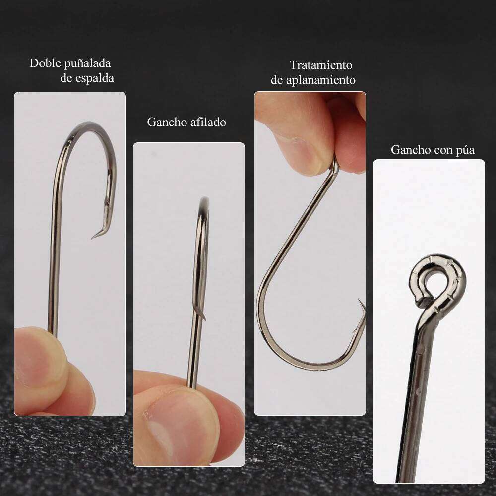 FTK 1/0#-8/0#25PCS 1#-4#50PCS Octopus Circle Hook Carbon Chemically Sharpened Tackle Fishing Hooks Z260228