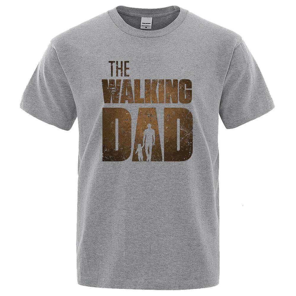 The Walking Dad Funny Street Printed T-Shirts Men Fashion Summer Tshirt Loose Oversized Cotton Short Sleeves Casual Hip Hop Tees C260228 - view 3