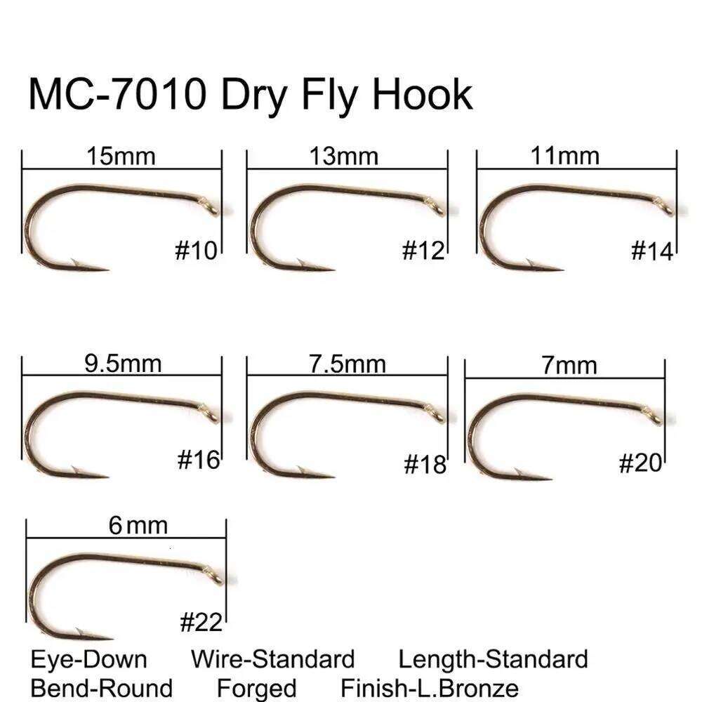 Maximumcatch 100pcs 4#-22# Fish-Friendly Barbed Fishing Dry&Wet&Nymph&Shrimp Caddis Pupa Streamer Fly Hooks Z260228