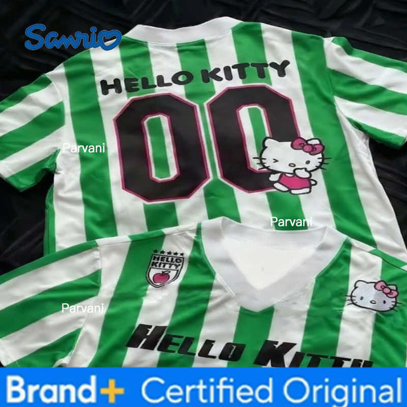 Sanrio Summer Hello Kitty Graphic Tee Women Casual Anime Print Top Streetwear Style Kawaii Fashion Ladies T Shirt Chic Comfort Wear H260228