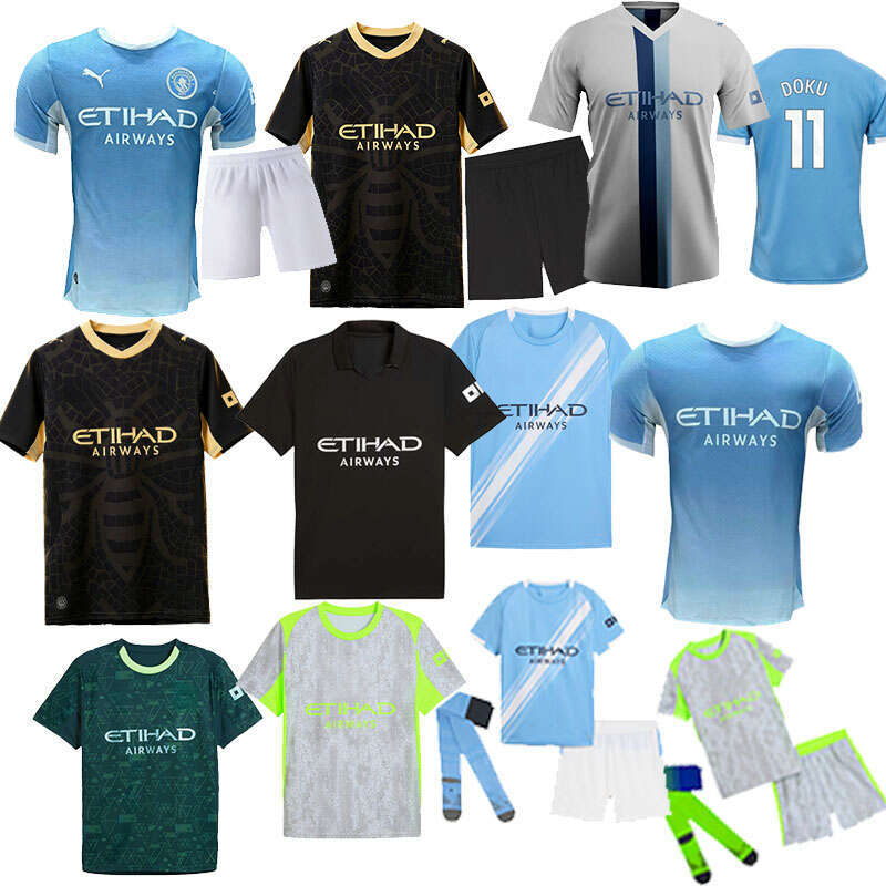 2026-2027 lManchesterl lCity football shirts for the season Erling Haaland Jeremy Doku Savinho Omar Marmoush Shirt sets for adults and children aged 25-26