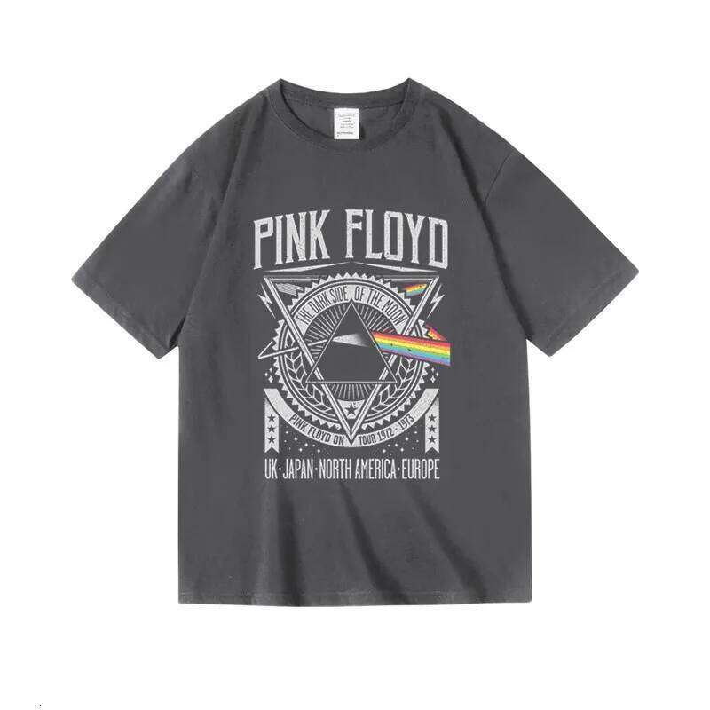 Dark Side of The Moon Album Art T-shirt Tops Vintage Men Women Oversized Cotton Clothes Hip Hop Unisex Tee Clothing C260228 - view 6