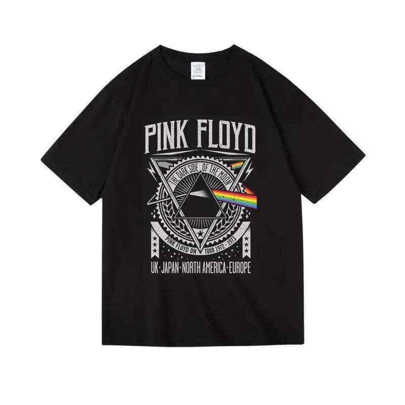 Dark Side of The Moon Album Art T-shirt Tops Vintage Men Women Oversized Cotton Clothes Hip Hop Unisex Tee Clothing C260228 - view 5