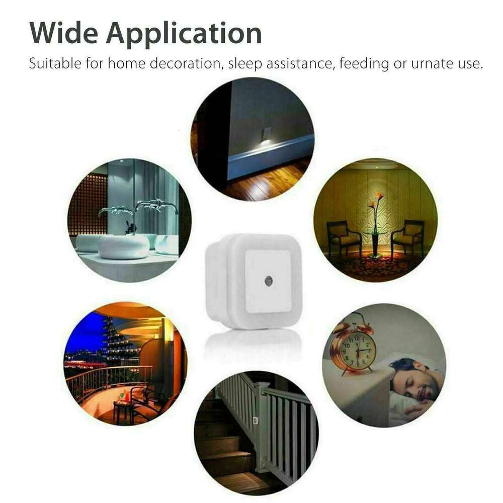 Auto Motion Sensor Night LED Light Automatic Lamp Indoor Hallway Bedroom Living Room Stair Lampu Tidur pink Blue White Lighting Z260227