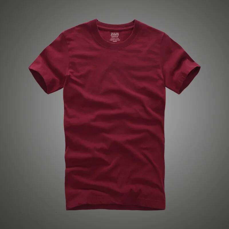 Men Tshirt 100% Cotton Solid Color O-Neck Short Sleeve T shirt Male High Quality Tops Soft Clothing C260228 - view 5