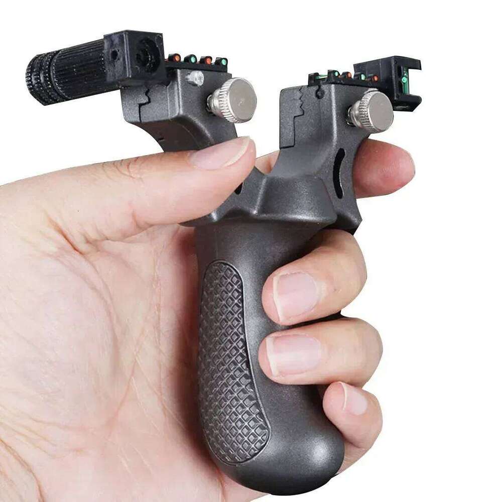 High-power Laser Aiming Slingsshot Outdoor Sports Shooting Catapult Competition Practice Slingshot Hunting Acessories 26L0228