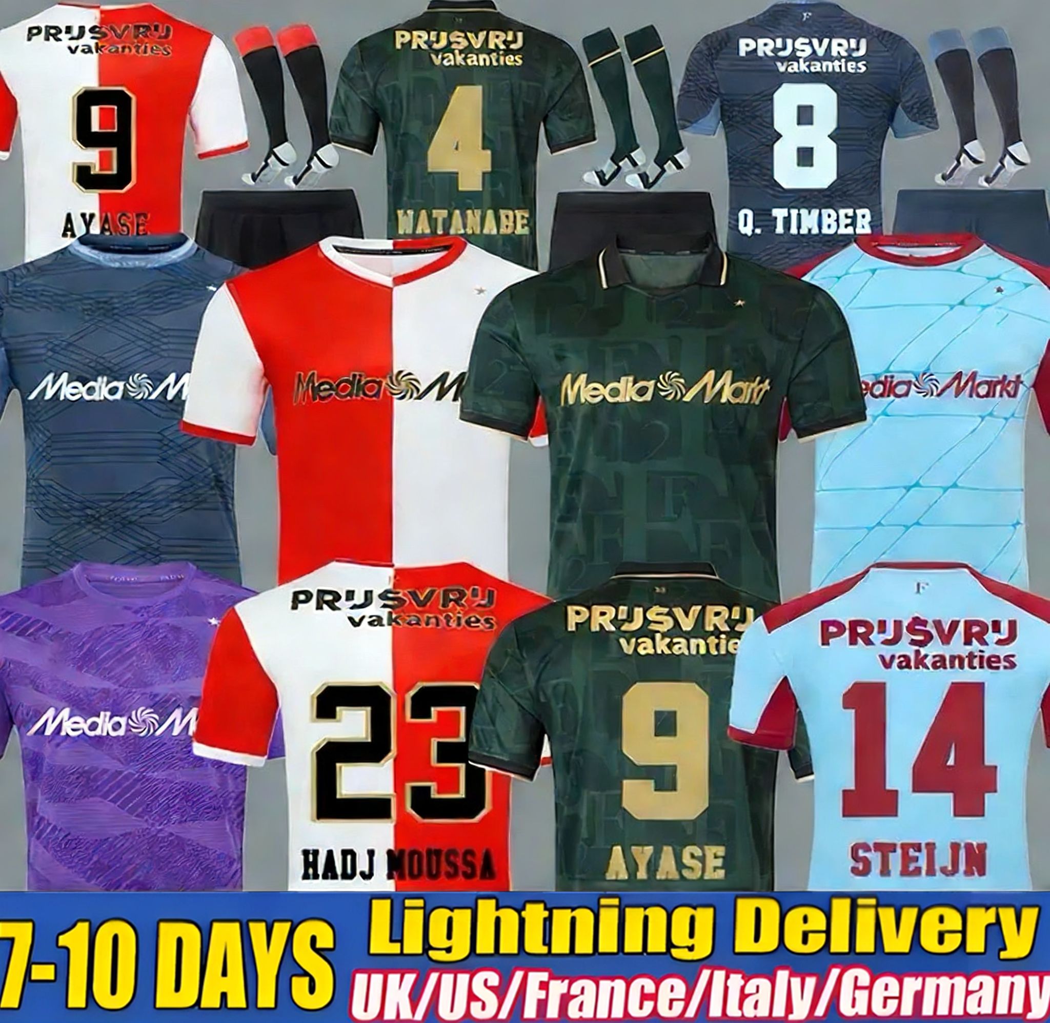 2025 2026 FeyeNooRds PAIXAO Soccer Jerseys HADJ MOUSSA 25 26 AYASE MILAMBO Q.TIMBER CARRANZA OSMAN MODER Goalkeeper Football Shirts Men