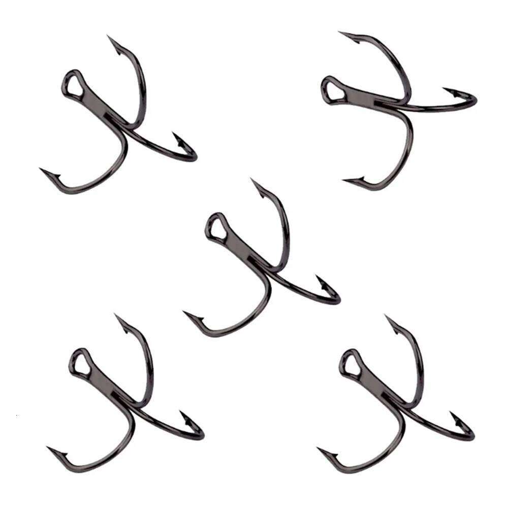 FISHINAPOT 10pcs/Set Super Sharp Treble hooks 2#/4#/ 6#/8# /10# High Carbon Steel Overturned Hooks Fishing Tackle Z260228