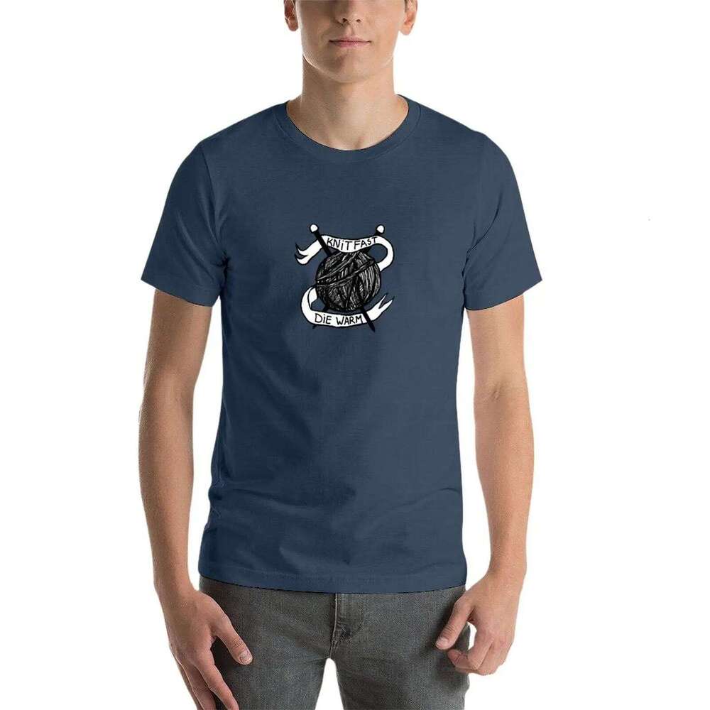 Knit Fast Die Warm for graphic tees man funny t shirts cotton T-Shirt C260228 - view 5