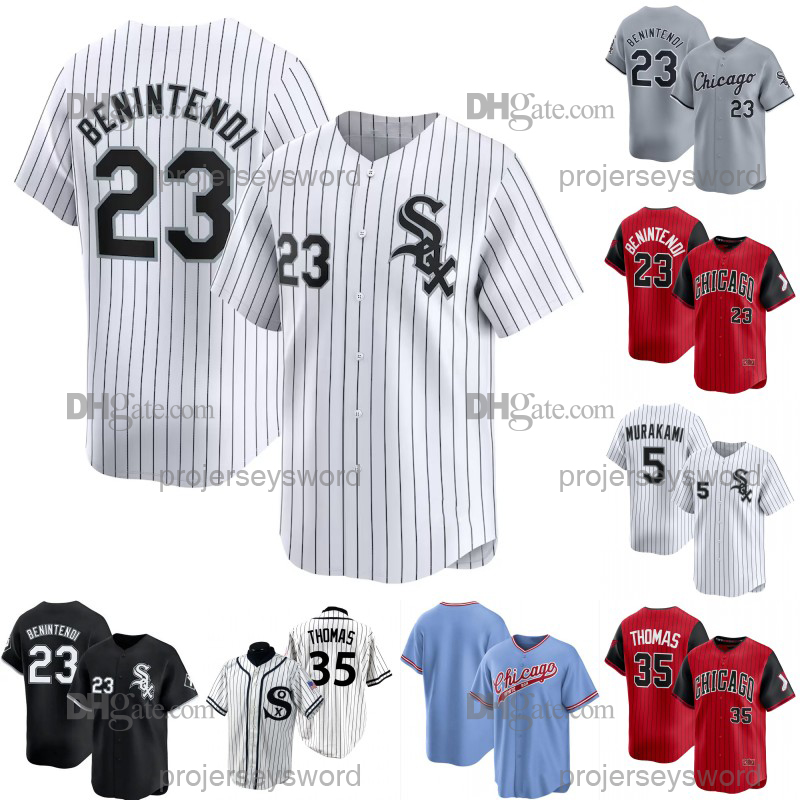 ChicagoWhiteSox Jersey Andrew Benintendi Miguel Vargas Lenyn Sosa Colson Montgomery Chase Meidroth Munetaka Murakami Luisangel Acuna Edgar Quero Jerseys