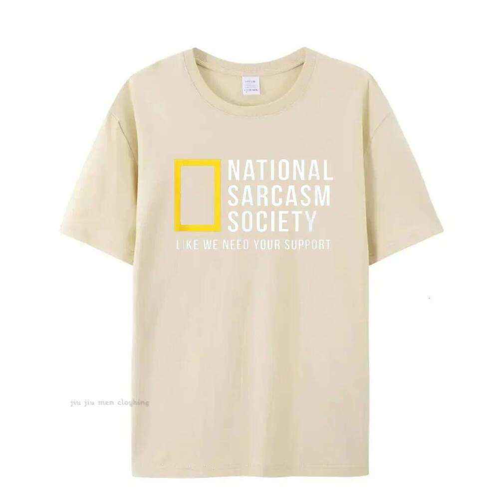 National Sarcasm Society Funny Sarcastic Men Women T-Shirt Letter Print Tops TShirt Cotton Men's Oversized Casual Top Tee C260228 - view 6