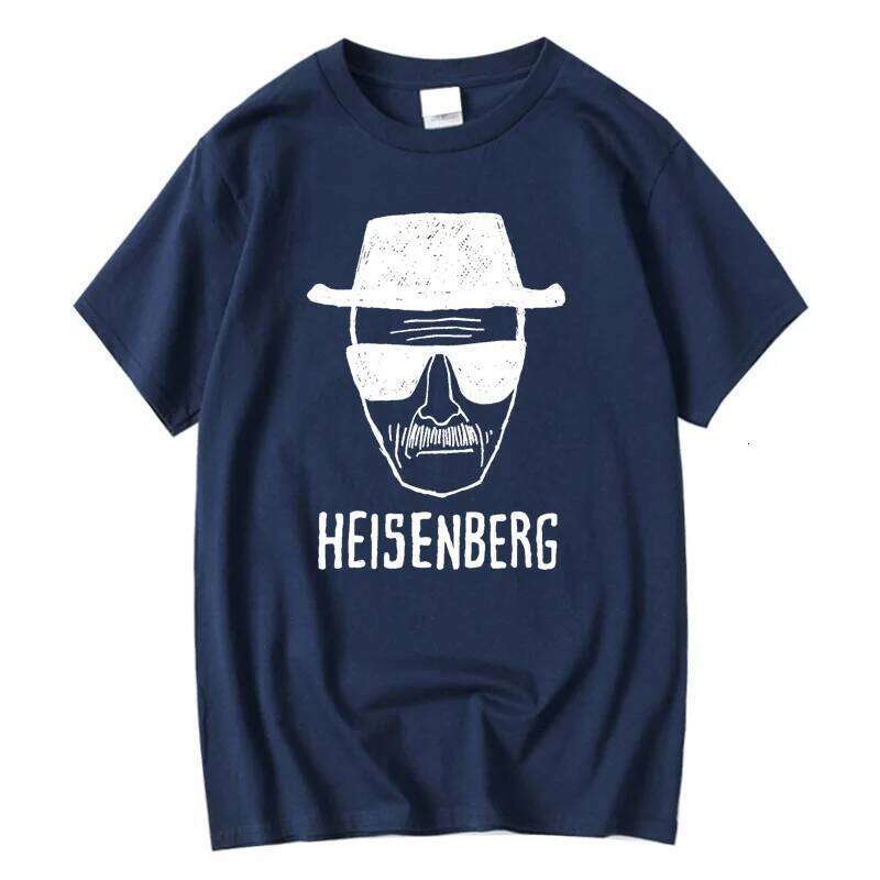 Fashion Top Quality Short Sleeve 100% Cotton Loose Heisenberg PrintedTshirt Casual Mens Tshirt Cool Summer Men Tops C260228 - view 5