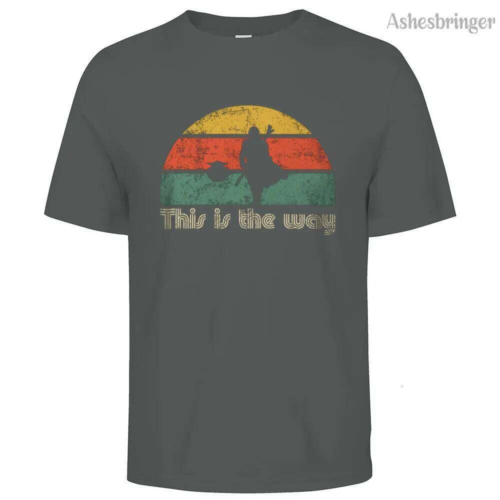Mens Cotton Jedi The Retro Way Graphic T Shirt Street Casual Style Tee for Men and Women C260228 - view 3